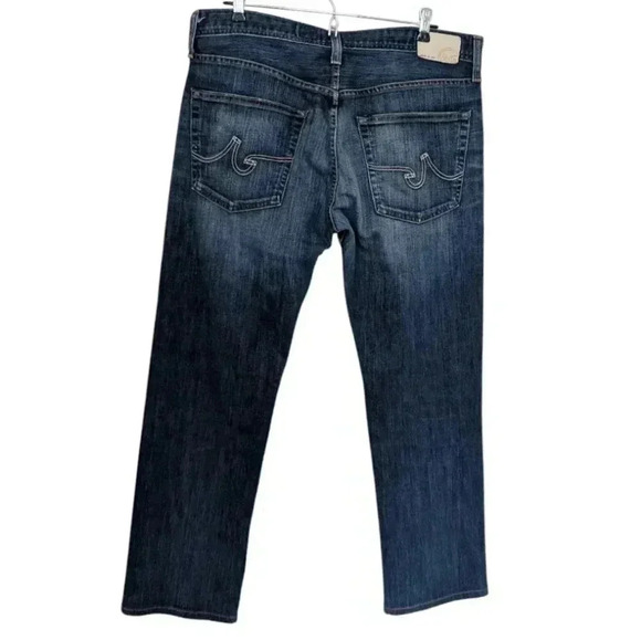 AG Adriano Goldschmied The Geffen  Slouchy Slim Jean Blue Wash Zip Fly Men 33 - Picture 3 of 12